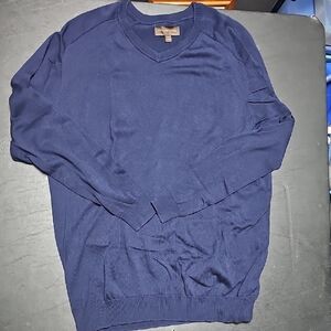 Fairlane & Sons Men's Blue V-Neck Sweater